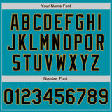 Custom Stitched Teal Black-Old Gold Baseball Pullover Sweatshirt Hoodie