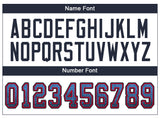 Custom Powder Blue Navy-Red Drift Fashion Football Jersey