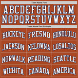 Custom Texas Orange White-Navy Authentic Basketball Jersey