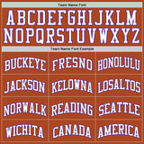 Custom Texas Orange White-Purple Authentic Basketball Jersey