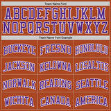 Custom Texas Orange Purple-White Authentic Basketball Jersey