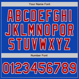 Custom Thunder Blue Red-White Authentic Baseball Jersey
