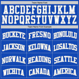 Custom Thunder Blue White-Gray Authentic Basketball Jersey