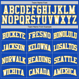Custom Thunder Blue White-Gold Authentic Basketball Jersey