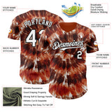 Custom Tie Dye White-Black Shibori Pattern Authentic Baseball Jersey