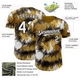 Custom Tie Dye White-Black Shibori Pattern Authentic Baseball Jersey