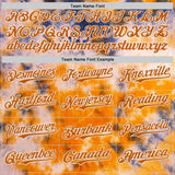 Custom Tie Dye Texas Orange-White Shibori Pattern Authentic Baseball Jersey