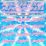 Custom Tie Dye White-Pink Shibori Pattern Authentic Baseball Jersey