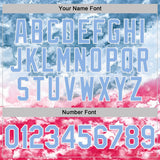 Custom Stitched Tie Dye Light Blue-White Watercolor Cloud Splash Pullover Sweatshirt Hoodie
