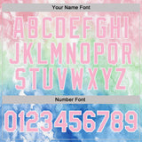 Custom Stitched Tie Dye Light Pink-White Watercolor Cloud Splash Pullover Sweatshirt Hoodie
