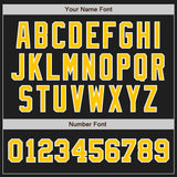 Custom Black Gold-White Authentic Two Tone Baseball Jersey