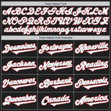 Custom Black White-Red Authentic Two Tone Baseball Jersey