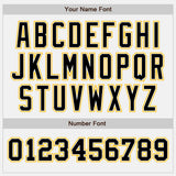 Custom White Black-Gold Authentic Two Tone Baseball Jersey