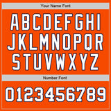 Custom Orange White-Navy Authentic Two Tone Baseball Jersey