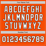 Custom Orange White-Black Authentic Two Tone Baseball Jersey