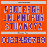 Custom Orange Purple-White Authentic Two Tone Baseball Jersey