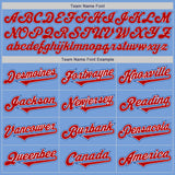 Custom Light Blue Red-Royal Authentic Two Tone Baseball Jersey