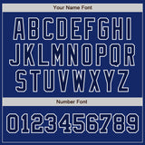 Custom Royal Navy-White Authentic Two Tone Baseball Jersey