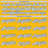 Custom Gold White-Royal Authentic Two Tone Baseball Jersey