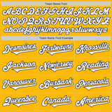 Custom Gold White-Navy Authentic Two Tone Baseball Jersey