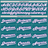 Custom Teal White-Purple Authentic Two Tone Baseball Jersey