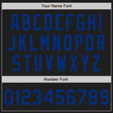 Custom Black Royal Authentic Two Tone Baseball Jersey