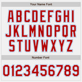 Custom White Red-Light Blue Authentic Two Tone Baseball Jersey