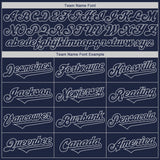 Custom Navy Gray Authentic Two Tone Baseball Jersey