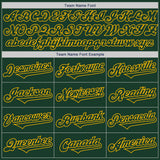 Custom Green Gold Authentic Two Tone Baseball Jersey