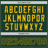 Custom Green Gold Authentic Two Tone Baseball Jersey