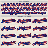 Custom Cream Royal-Red Authentic Two Tone Baseball Jersey