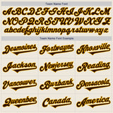 Custom Cream Brown-Gold Authentic Two Tone Baseball Jersey