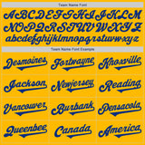 Custom Gold Royal Authentic Two Tone Baseball Jersey