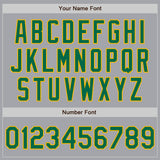 Custom Gray Kelly Green-Gold Authentic Two Tone Baseball Jersey