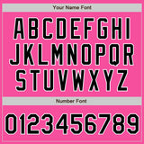 Custom Pink Black-White Authentic Two Tone Baseball Jersey