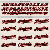 Custom Cream Black Pinstripe Red Authentic Two Tone Baseball Jersey