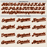 Custom Cream Black Pinstripe Orange Authentic Two Tone Baseball Jersey