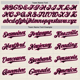 Custom Cream Black Pinstripe Pink Authentic Two Tone Baseball Jersey