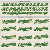Custom Cream Kelly Green Pinstripe Old Gold Authentic Two Tone Baseball Jersey