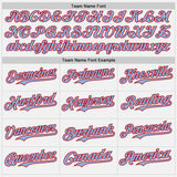 Custom White Light Blue Pinstripe Red Authentic Two Tone Baseball Jersey