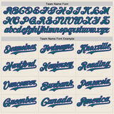 Custom Cream Teal Pinstripe Purple Authentic Two Tone Baseball Jersey