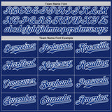 Custom Royal White Pinstripe White Authentic Two Tone Baseball Jersey