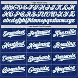 Custom Royal Light Blue Pinstripe White Authentic Two Tone Baseball Jersey