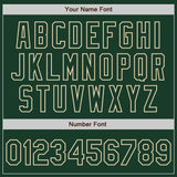 Custom Green Cream Pinstripe Cream Authentic Two Tone Baseball Jersey