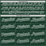 Custom Green White Pinstripe White Authentic Two Tone Baseball Jersey