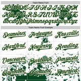 Custom White Green-Cream Splatter Camo Two Tone Authentic Baseball Jersey