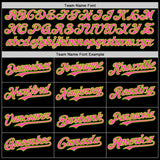 Custom Black Pink Neon Green-White Digital Camo Two Tone Authentic Baseball Jersey