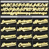 Custom Black White Royal-Yellow Two Tone Authentic Baseball Jersey