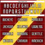 Custom Red Yellow-Black Lines Sublimation Volleyball Uniform Jersey