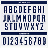 Custom White Navy Authentic Baseball Jersey